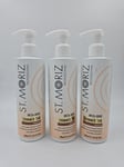 3 X Self Tan St Moriz Insta-Grad Shimmer MEDIUM Tinting Body Skin 200ml