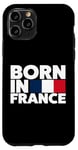 Coque pour iPhone 11 Pro Cool Born in France Illustration Novelty Graphic Designs