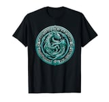 Nordic Dragon Mythical Viking Runes Tribal Celtic Dragon T-Shirt