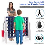 Giant Connect 4 Four in A Row Game Set 120x104cm 4-to-Score Outdoor Garden Game