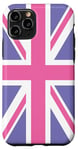 iPhone 11 Pro Purple and Pink, United Kingdom The Union Jack Flag Case