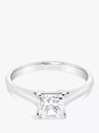 Milton & Humble Jewellery 18ct White Gold Pre-Loved Princess Cut Diamond Ring