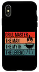 iPhone X/XS BBQ Smoker Grill Master The Man Myth Legend Retro Vintage Case