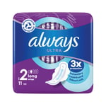 Always Ultra Long Winged Sanitary Pads Size 2 Packet x11 Pads Pack of 12 C005789