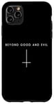 Coque pour iPhone 11 Pro Max Beyond Good and Evil Croix inversée – Satan minimaliste