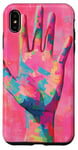 Coque pour iPhone XS Max Puzzle rose Pop Art géométrique sensibilisation à l'autisme