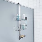 simplehuman Overdoor Silver Shower Caddy