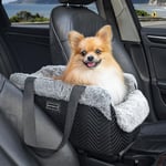 Petsfit Siège Auto pour Chat Chien, Panier Chat Voiture pour Petit Animal de Compagnie avec Crochets de Protection sûrs, Siège Auto de Voyage Amovible et Lavable pour Chien Chat