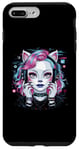 iPhone 7 Plus/8 Plus Cute Cat Woman with Headphones for a Cat Owner Cat Lover Case