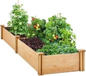 Carré Potager en Bois Surélevé - Idéal pour Jardin, Cour, Serre, Terrasse