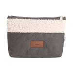 Cambrass Trousse de Toilette pour bébé - Trousse de Toilette avec Fermeture éclair - Sac Organisateur pour Toilette-Sac de Toilette Soft Winter Gris 6x28x20 cm