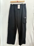 Nike Sportswear Essential Womens High Rise Woven Cargo Trousers Black - Medium