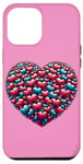 iPhone 12 Pro Max Cute Heart with Flowers and Hearts for Valentine's Day Case