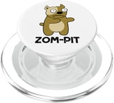 Zom Pit Funny Zombie Pitbull Jeu de mots PopSockets PopGrip pour MagSafe