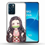 Coque pour Oppo Reno 6 Manga Demon Slayer Nezuko