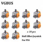 10 kpl Hall Effect Joystick Module -ohjain PS4 Dualsense 4 030 040 050 Analoginen anturi PS5 Xbox One -lisävarusteille