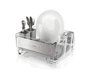 Swan SWKA5050N Dish Rack, Rust Resistant Dish Drainer with Anti Slip Feet and Drip Tray, Chrome