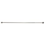 Ensemble barre à rideau industriel extensible chrome Athens GoodHome L. 50/80 cm