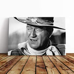 Big Box Art Canvas Print Wall Art John Wayne (3) | Mounted and Stretched Box Frame Picture | Home Decor for Kitchen, Living, Dining Room, Bedroom, Hallway, Multi-Colour, 30x20 Inch