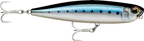 Rapala - Leurre de Pêche Precision Xtreme Pencil Saltwater Construction Plastique - Leurre Mer Flottant - Profondeur de Nage Surface - Taille 10,7cm / 21g - Fabriqué en Estonie - Live Blue Sardine