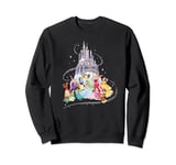 Disney Princess Sparkle Squad Christmas Holiday Castle Sweatshirt