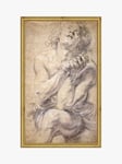 Brookpace Lascelles Peter Paul Rubens 'Seated Male' Wood Framed Print, 26 x 16cm, Natural/Gold