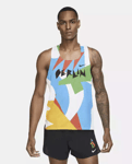 NIke Men's AeroSwift Berlin 2020 Pro Elite Running Vest Singlet White Small