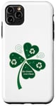 Coque pour iPhone 11 Pro Max Go Green - Live Clean - Recyclage du trèfle - Énergie verte