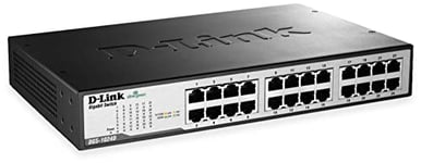 D-Link DGS-1024D Switch 24 Ports Gigabit Metallique 10/100/1000mbps - Idéal Partage de Connexion et Mise en Réseau Small/Home Office