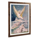 Big Box Art Framed Print of William Blake Night Startled by The Lark Design | Wall Art Picture | Home Decor for Kitchen, Living Room, Bedroom, Hallway, Walnut, A2 / 24.5x18 Inch / 62x45cm