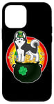 Coque pour iPhone 12 mini Siberian Husky Dog Lucky Charm Shamrock St Patricks Day