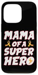 iPhone 13 Pro Childhood Cancer Mama Of A Superhero Family Ribbon Case