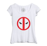 T-Shirt Femme Col Echancré Deadpool Super Héros Bd Film Geek