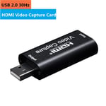 Carte d'acquisition USB 3.0 pour jeux vidéos en direct,enregistreur vidéo HD 1080P 60fps,compatible HDMI,4K,OBS - Type USB 2.0 Capture Card