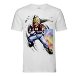 T-Shirt Homme Col Rond Gotenks Attaque Ki Dragon Ball Z Fusion Trunks Manga Anime