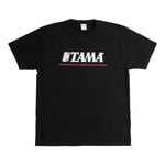 T-shirt Tama White Logo on Black (L)