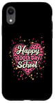 Coque pour iPhone XR Happy One Hundred Day School for a Teacher and Kids