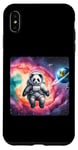 Coque pour iPhone XS Max Astronaute Panda flottant dans l'espace avec nébuleuse. Suit Planet