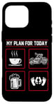 iPhone 16 Pro Max Classic Motorcycle Biker Plan For Today Coffee Beer Case