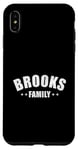 Coque pour iPhone XS Max Brooks Nom de famille assorti rétro