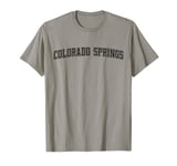 Colorado Springs CO Little London Outline Black T-Shirt