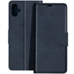 Vintage Card Holder and Video Support Case for Samsung Galaxy A05, Navy