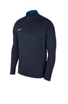 Nike Kids Dry Academy 18 Drill Long Sleeve Top - Obsidian/Royal Blue/White, X-Large