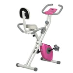 HOMCOM Folding Exercise Bike w/ Adjustable Magnetic Resistance and Seat Height