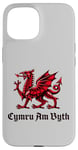 iPhone 15 Cymru am Byth Wales Cymraeg Red Welsh Dragon Case