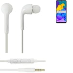 Earphones pour Huawei Honor Play 4T Pro in ear headset stereo blanc