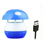 SDlamp Lampe De Tueur De Moustique D'aspiration De Champignon, Piège À Moustiques Silencieux D'usb De Ménage A Mené Le Répulsif De Moustique sans Rayonnement, pour La Chambre À Coucher,Bleu