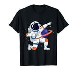 Astronaut Dabbing in Space Cosmic Galaxy Adventure Tee T-Shirt