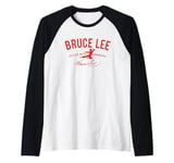 Bruce Lee Red Live A Life Worth Remembering Raglan Baseball Tee