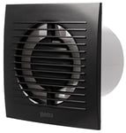 Steinberg14 Anthracite 100mm Bathroom Fan - Bathroom Extractor Fan - Wall Ventilation Fan - 4 inch Exhaust Fan for Ventilation in Bathroom, Kitchen and Toilet - Ventilator Against Moisture